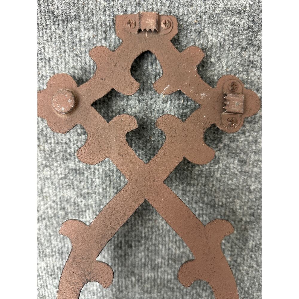 Southern Living at Home ornate architectural cast iron wall art decor rustic 25” - Picture 9 of 12